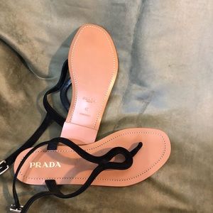 Prada suede sandals